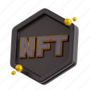 nft, trade, payment, investment, token, digital, virtual, render, isolated
