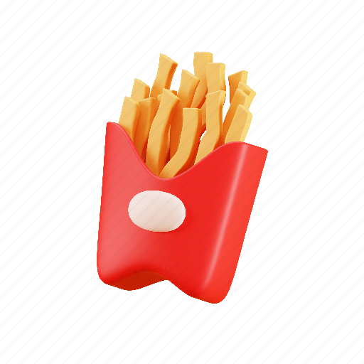 Potato, france, chips, snack, casino, meal, french fries 3D illustration - Download on Iconfinder