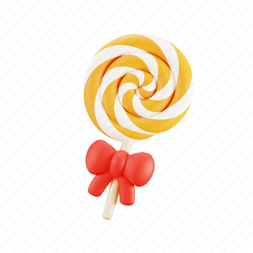 Lollipop, candy, sweet, lolly, cake, dessert, christmas 3D illustration - Download on Iconfinder