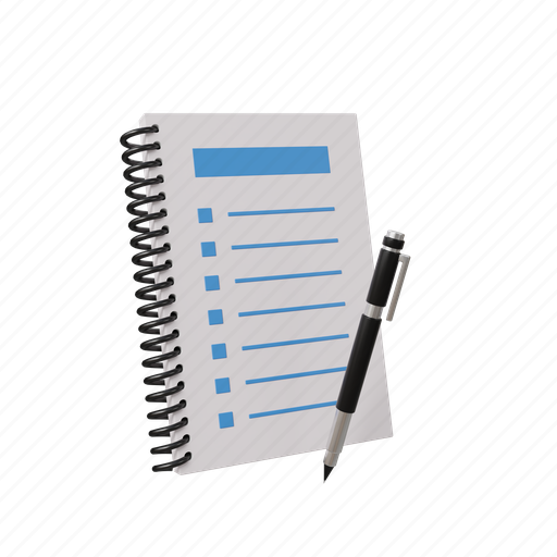 Todo, list, paper, checklist 3D illustration - Download on Iconfinder