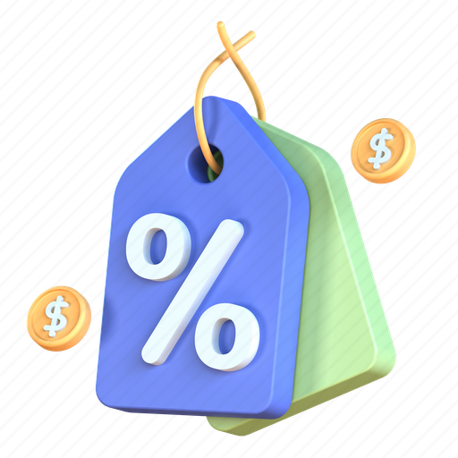 Sale, discount, shop, tag, store, ecommerce, shopping 3D illustration - Download on Iconfinder