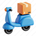 motorcycle delivery, delivery, motorcycle, package, parcel 