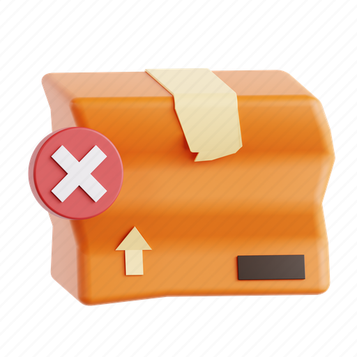 Broken package, delivery, broken, package, shipping 3D illustration - Download on Iconfinder