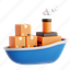 cargo ship, transportation, delivery, shipping, cargo, parcel 