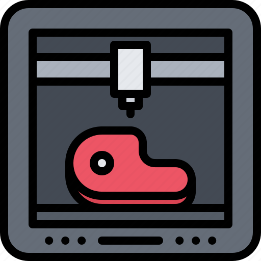 3d, food, gadget, meat, print, printer, technology icon - Download on Iconfinder
