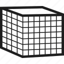 box, cube, grid, square
