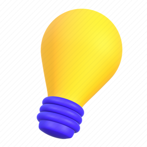 Bulb, idea, creative, light, lamp, innovation 3D illustration - Download on Iconfinder