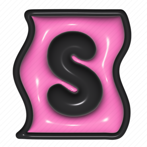 Puffy sticker, letter s, s, alphabet, font, typography, 3d icon - Download on Iconfinder