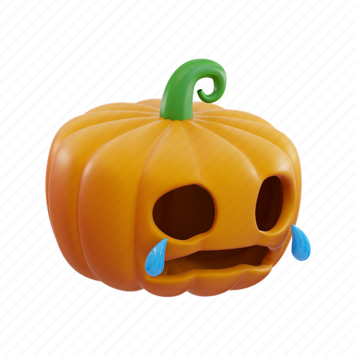 Pumpkin, emoji, horror, halloween, ghost, spooky, scary 3D illustration - Download on Iconfinder