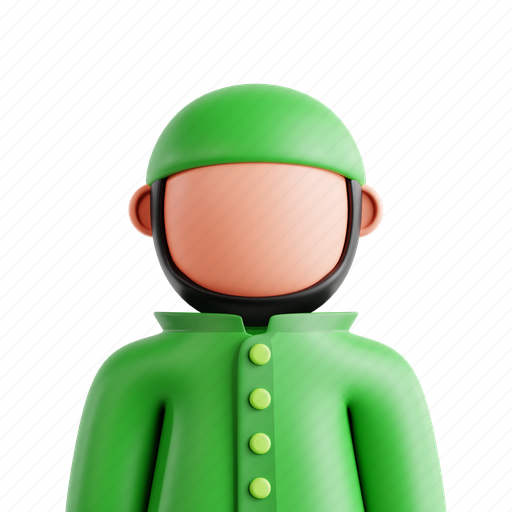 Muslim, islam, islamic, religious, people 3D illustration - Download on Iconfinder