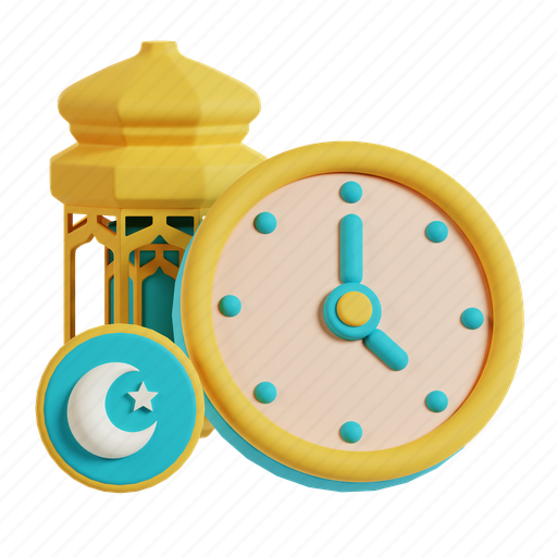Islamic, pray, time, ramadan, eid mubarak, mosque 3D illustration - Download on Iconfinder