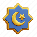 islamic ornament, crescent moon, star, islamic 