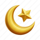 crescent moon, star, moon, islamic, ramadan 