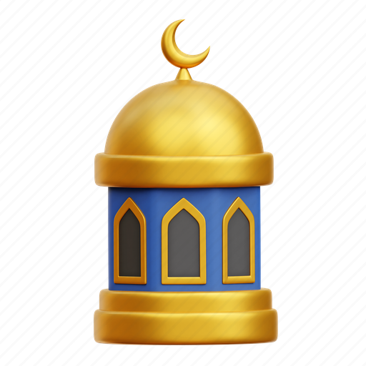 Mosque dome, mosque, pray, religion, islam 3D illustration - Download on Iconfinder