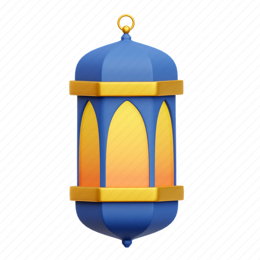 Islamic lantern, lantern, lamp, islamic, decoration 3D illustration - Download on Iconfinder