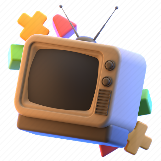 Retro, tv, classic, vintage, video, old, game 3D illustration - Download on Iconfinder
