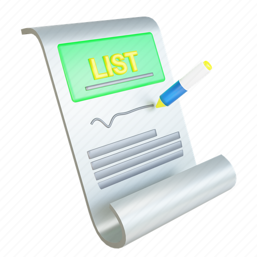List, business, checklist, document, concept, note, illustration icon - Download on Iconfinder