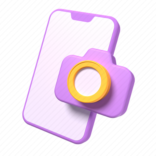 Camera, photography, photo, picture, phone 3D illustration - Download on Iconfinder