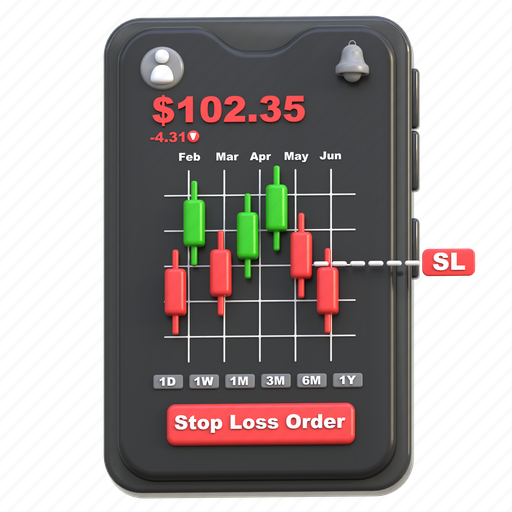 Stop, loss, order, trading 3D illustration - Download on Iconfinder
