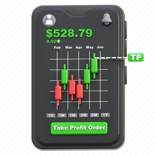 Take, profit, order, trading 3D illustration - Download on Iconfinder