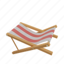 beach, chair, furniture, wooden, vacation, holiday