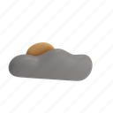 cloudy, weather, fog, sky, object, cloudy day