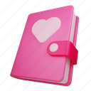 love, diary, heart, journal, wedding, notepad, romantic, romance, notebook