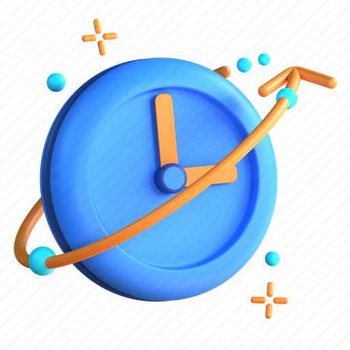 Future, time, clock, watch 3D illustration - Download on Iconfinder