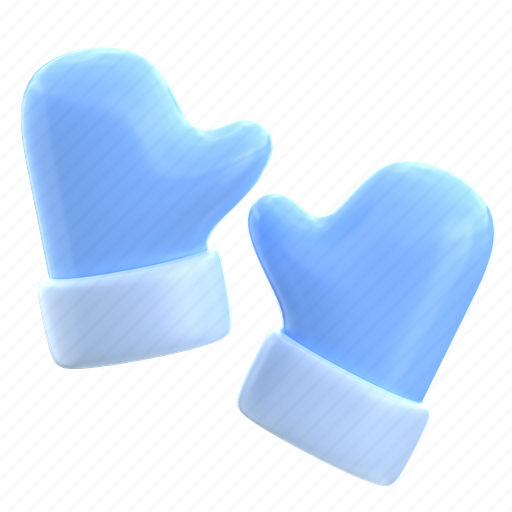 Mittens, mitten, icon, illustration, isolated, 3d, vector 3D illustration - Download on Iconfinder