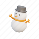 snowman, decoration, winter, season, holiday
