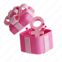 gift, woman day, love, box