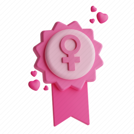 Woman day, medal, gender, achievement icon - Download on Iconfinder