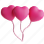 balloons, love, party, heart 