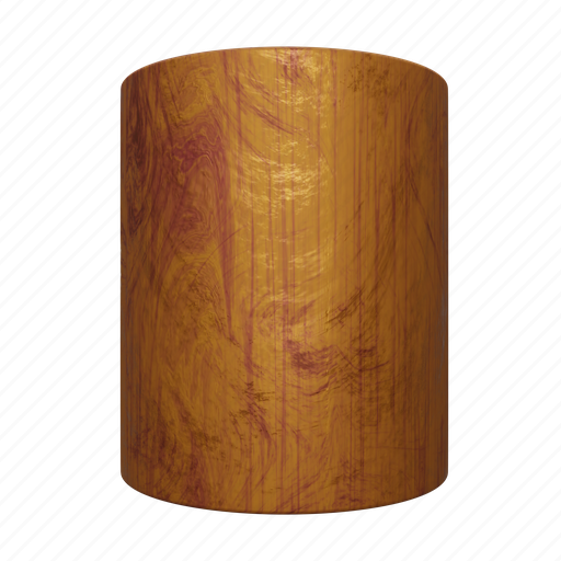 Cylinder, wooden, tube, decorative, spiral 3D illustration - Download on Iconfinder