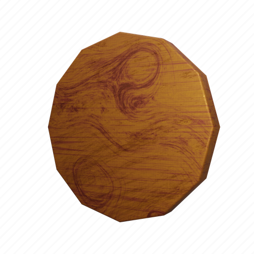 Dodecagen, wooden, plate, decoartive, shape 3D illustration - Download on Iconfinder