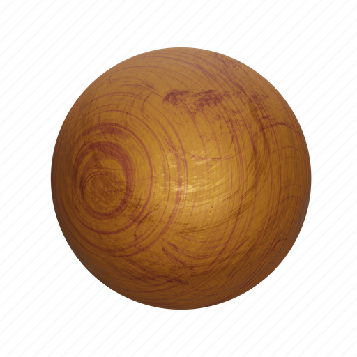 Sphere, ball, wooden, element, shape 3D illustration - Download on Iconfinder