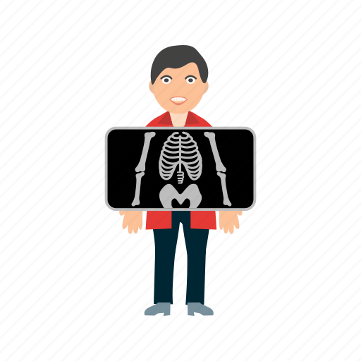 Standing, chest x ray, x ray, bones icon - Download on Iconfinder