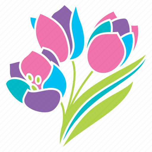 Bouquet, flowers, nature, pastel, season, spring, tulips icon - Download on Iconfinder