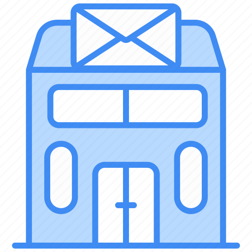 Post office, building, mail, office, post, delivery, letter icon - Download on Iconfinder