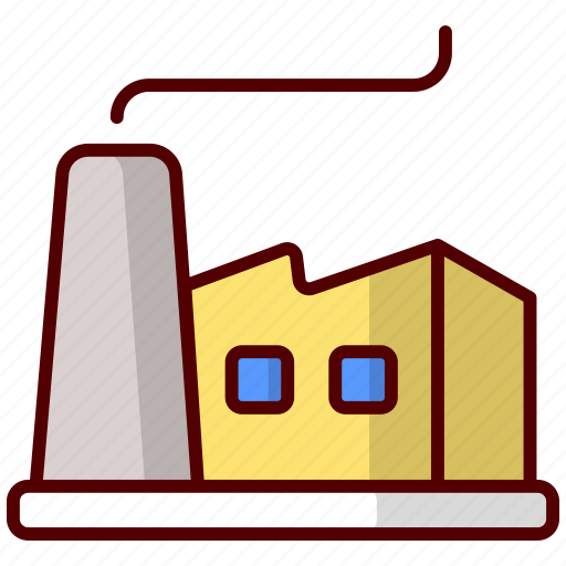 Factory, industry, production, industrial, building, manufacturing, mill icon - Download on Iconfinder