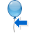 event, previous, party, balloon, holiday, festive, back, arrow, left
