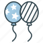 patriotic, balloons, america, flag, usa, nation, country, american 