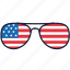 4th of july, independence day, sunglasses, united states, usa 