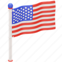 american, flag, america, usa, independence, celebration, united, states, waving 