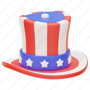 hat, america, usa, american, independence, celebration, state, uncle, sam 