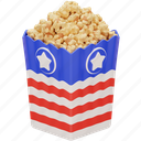 popcorn, america, usa, celebration, united, state, corn, food, snack 