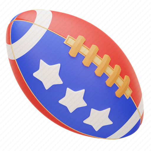American, football, america, usa, celebration, united, state 3D illustration - Download on Iconfinder