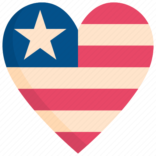 4th of july, heart, holiday, independence day, love, memorial, usa icon - Download on Iconfinder
