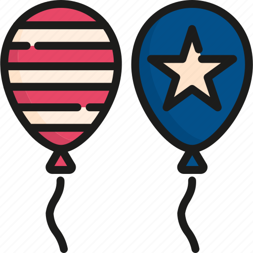 4th of july, balloon, celebration, holiday, independence day, memorial, usa icon - Download on Iconfinder
