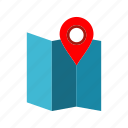 gps, location, direction, pin icon